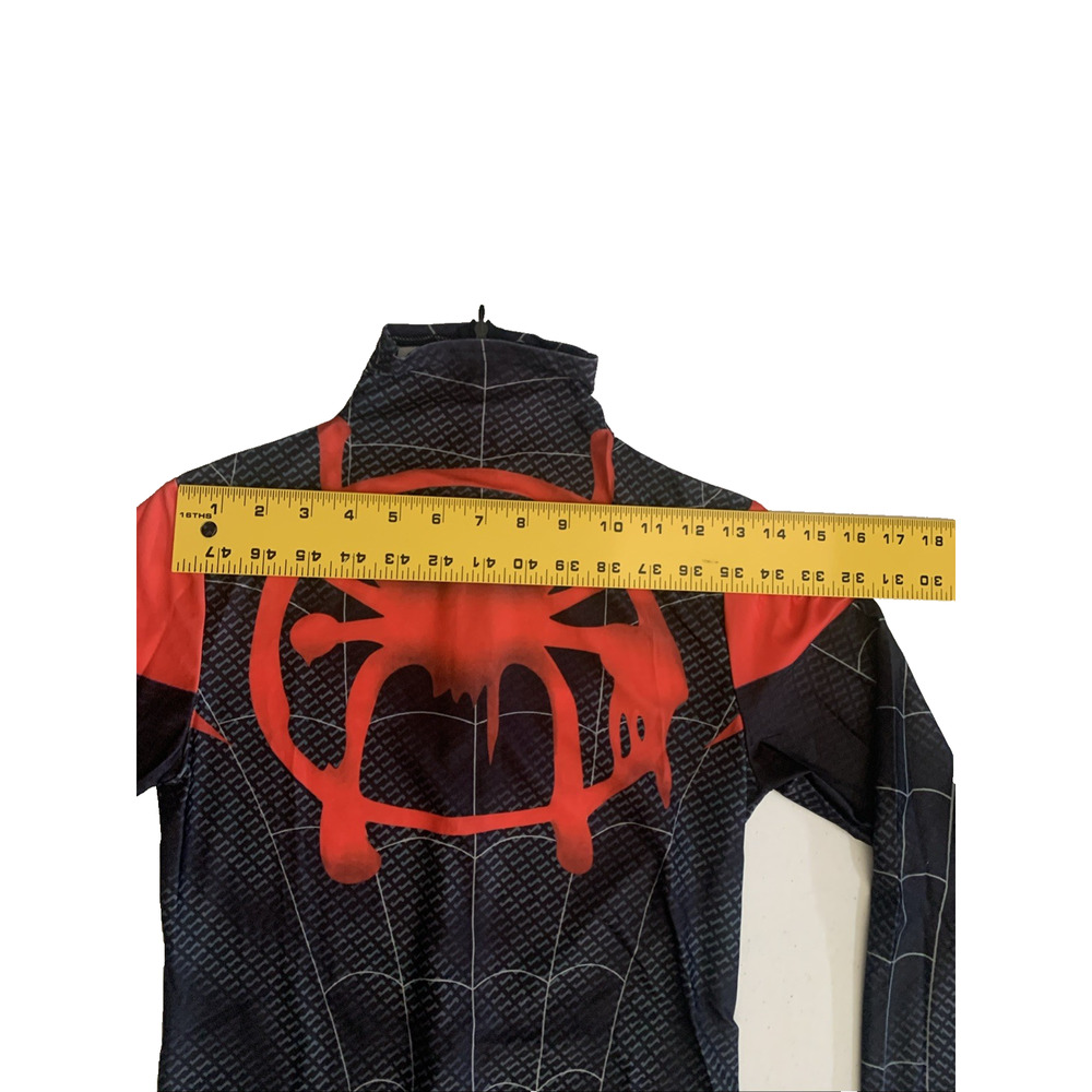 Spiderman Sz S Into the SpiderVerse Miles Jumpsuit Adult/Kids Cosplay Costume - Picture 4 of 16